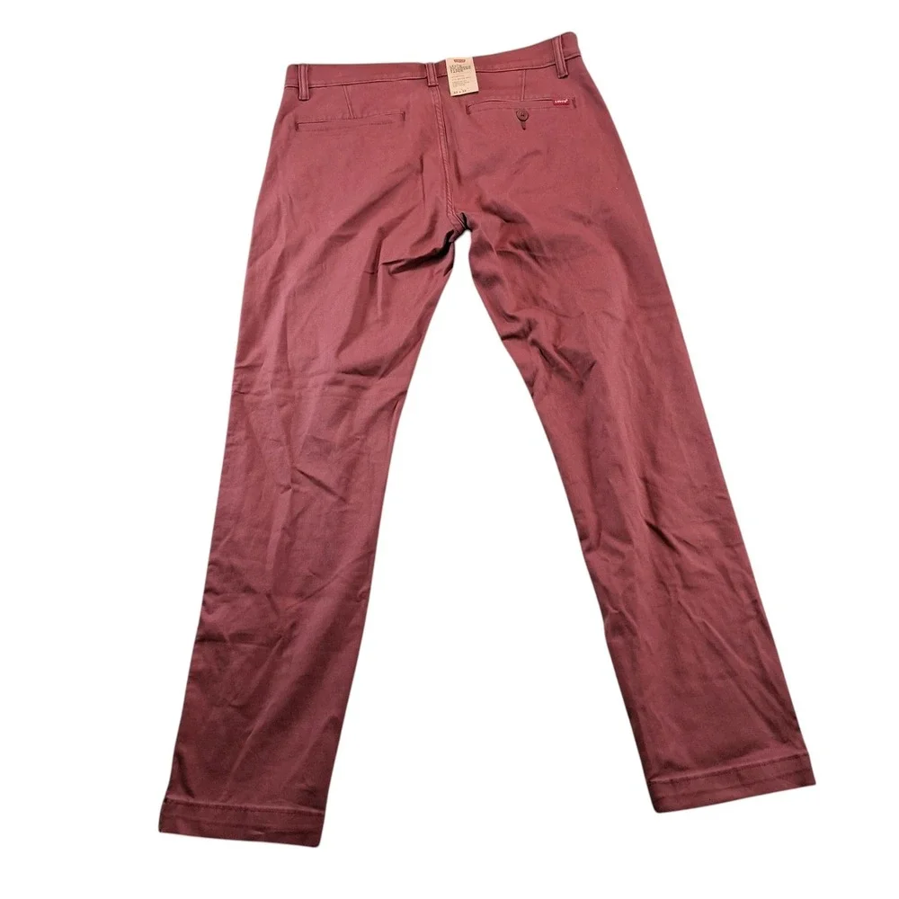 Levi's Men XX‎ Chino Standard Taper 32x32 Coral Red Stretch Twill Pants